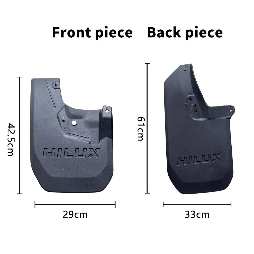 Front Rear 4PCS FOR Toyota HILUX GR 2024 2025  Mudflaps Fender Mud Flaps Guard Splash Mudguard Car Accessories