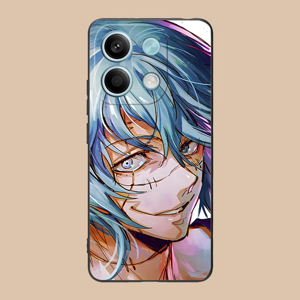 JJK Mahito Phone Case for POCO F8 F7 F6 F5 F4 F3 F2 Pro GT C75 C71 C65 C61 C40 Pro Ultra Soft TPU Shockproof Cover