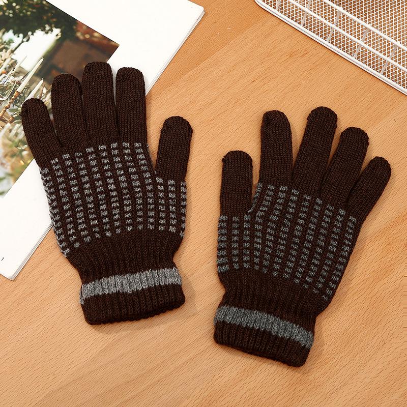 Winter adult outdoor riding warm velvet gloves
