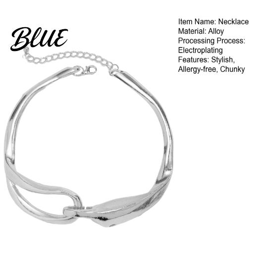 Fashionable Accessory Women Chunky Necklace Dainty Choker Hypoallergenic Alloy Jewelry