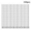 150Pcs/set Round Bead Connector Clasp 1.5 Mm Diameter Ball Chain Keychain Rings
