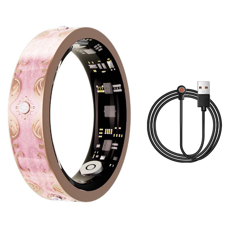 Wasserdichter Bluetooth Smart Ring: Herzfrequenz, Blutsauerstoff, Schlafüberwachung, Emaille-Farbe, Sport-Schrittzähler, Partner-Stil
