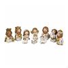 Cartoon Nativity Display Figurines Suitable for Giving Resin Christmas Manger Set Multicolor without