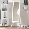 Full-Length Mirror, Reclining Floor, Stand, 47 x 46 x 148 cm, White