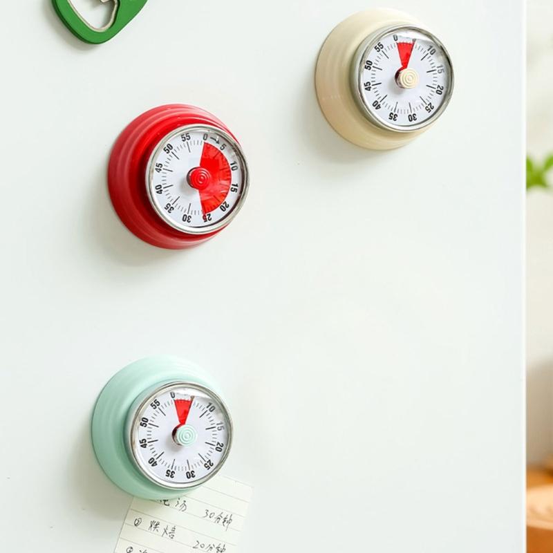 No Battery Mechanical Kitchen Timer Stainless Steel Visual Countdown Time Management For Cooking Baking Easy Operation