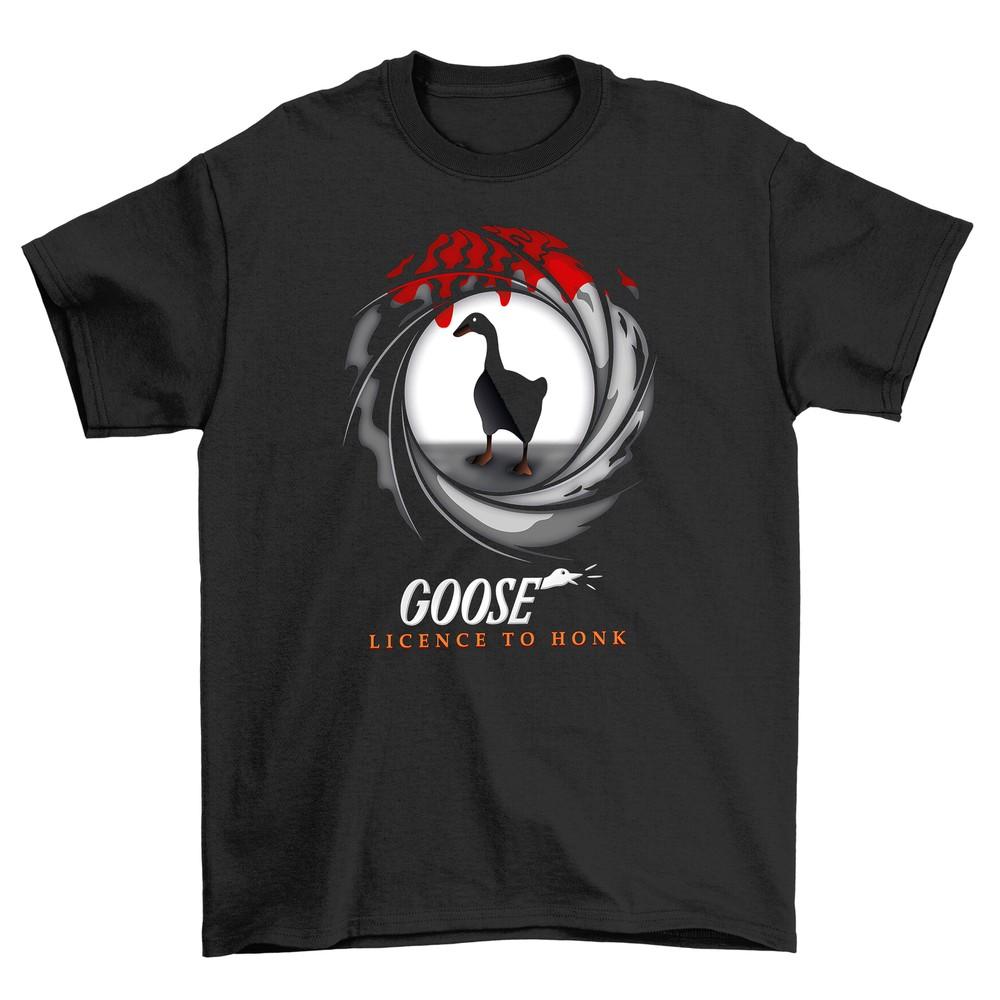 

License To Honk - Funny Goose T-shirt, Unleash Your Inner Honker! 100% Cotton Te L