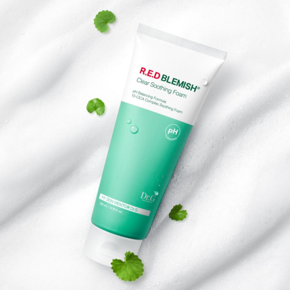 

Dr.g Mildly Acidic Red Blemish Clear Soothing Foam 200ml Large Capacity FREE