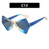 2023 Trendy Cat Eye Anti-Blue Light Butterfly Glasses with Irregular Large Frame