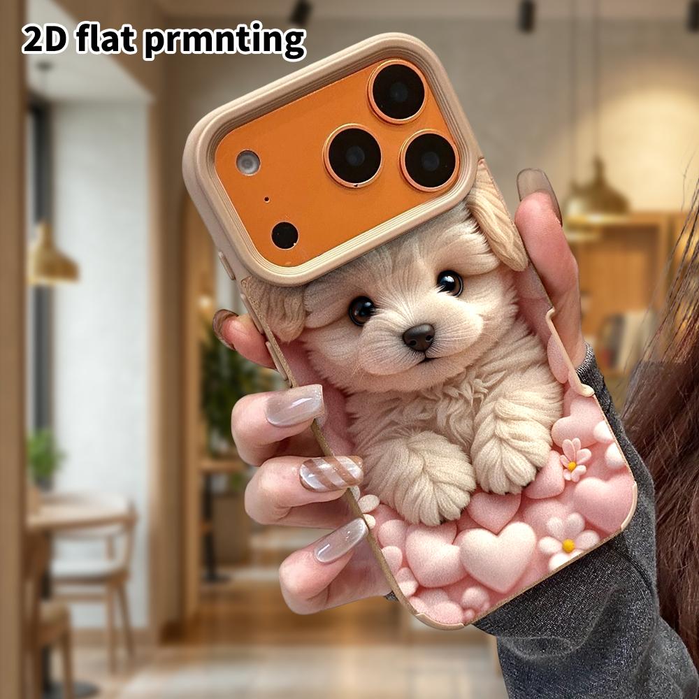 Phone Case: Lambskin 2D Flat Samsung Galaxy A34 A35 M05 M06 S20 S22 S21 FE Plus 5G Protective Case, Plush Cute Pets, Christmas and Halloween Gifts