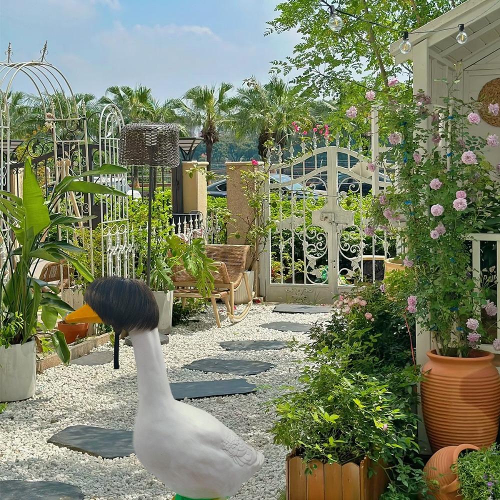 Porch Goose Outfit Gooses Hairpiece Photography Gooses Headwears Fun Pet Wigs  Goosey Decoration