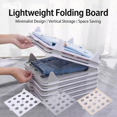 10-częściowy Organizer do Szafy dla Oszczędnych - Deska do Składania - Domowy Koszula z Długim Rękawem - zagniecenia - Wielowarstwowy Stojak do Przechowywania w Szufladach