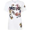 Polo SS26 Buchstabenmuster Florales Rundhals-Kurzarm-T-Shirt Damen Oberteile 211752365-002