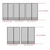 Magnetic Snap Screen Door Curtain, Polyester Meshes Frame Hook, Fit Door Up To 210cm