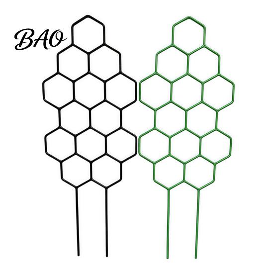 Geometric Plant Support for Window Sills Metal Honeycomb Trellis Potted Plants, 13.8" Small Climbing Ornamental Frame Succulents Indoor Hoya