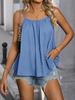 Women's 2024 Sleeveless Loose Pleated Camisole Top