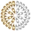 120Pcs 2 Colors Tibetan Style Alloy Pendants Antique Silver & Antique Golden 19x8.5x2.5mm Hole: 1.8mm 60pcs/color