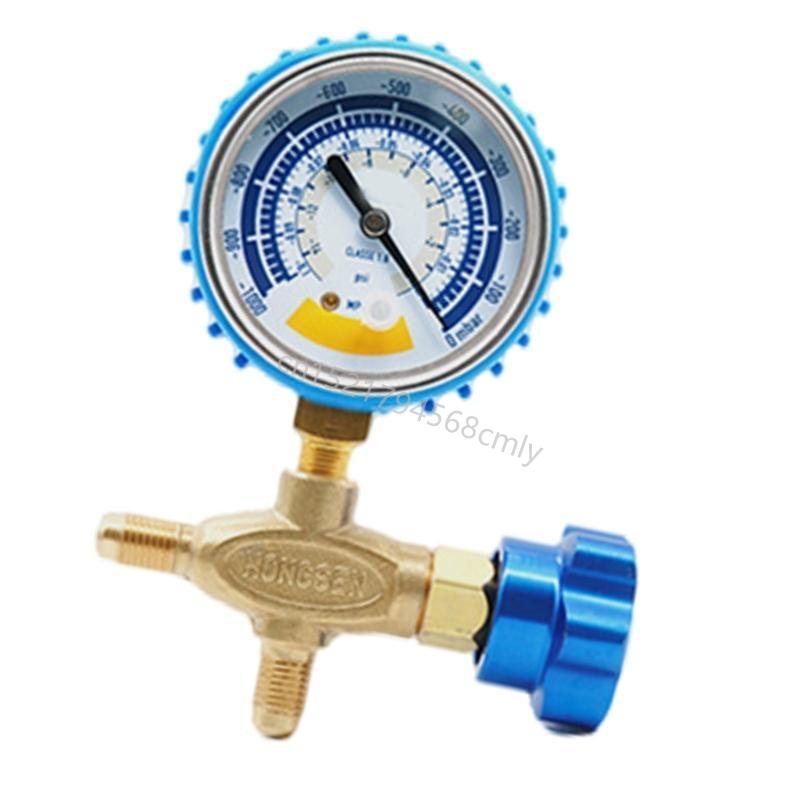 Pressure Gauge Accurate Air Gauge Instrument for Vacuum Pumps 0-1000mbar Gauge 1/8 Connector Vacuum Gauge 6XDE