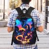 Fashion Backpacks Pokemon Backpack Daypack Charizard Mochila Outdoor Sturdy Shoulder Rucksack