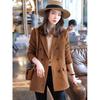 New Fall Women's Clothing Corduroy Fancy Suit Outwear Retro Casual Small Suit Elegantquality Tops