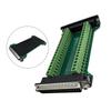 1*DB37MF-A Terminal Block Adapter Solderless Male/Female Connector Adapters Board Terminal Block Adapter Block Replacement Parts