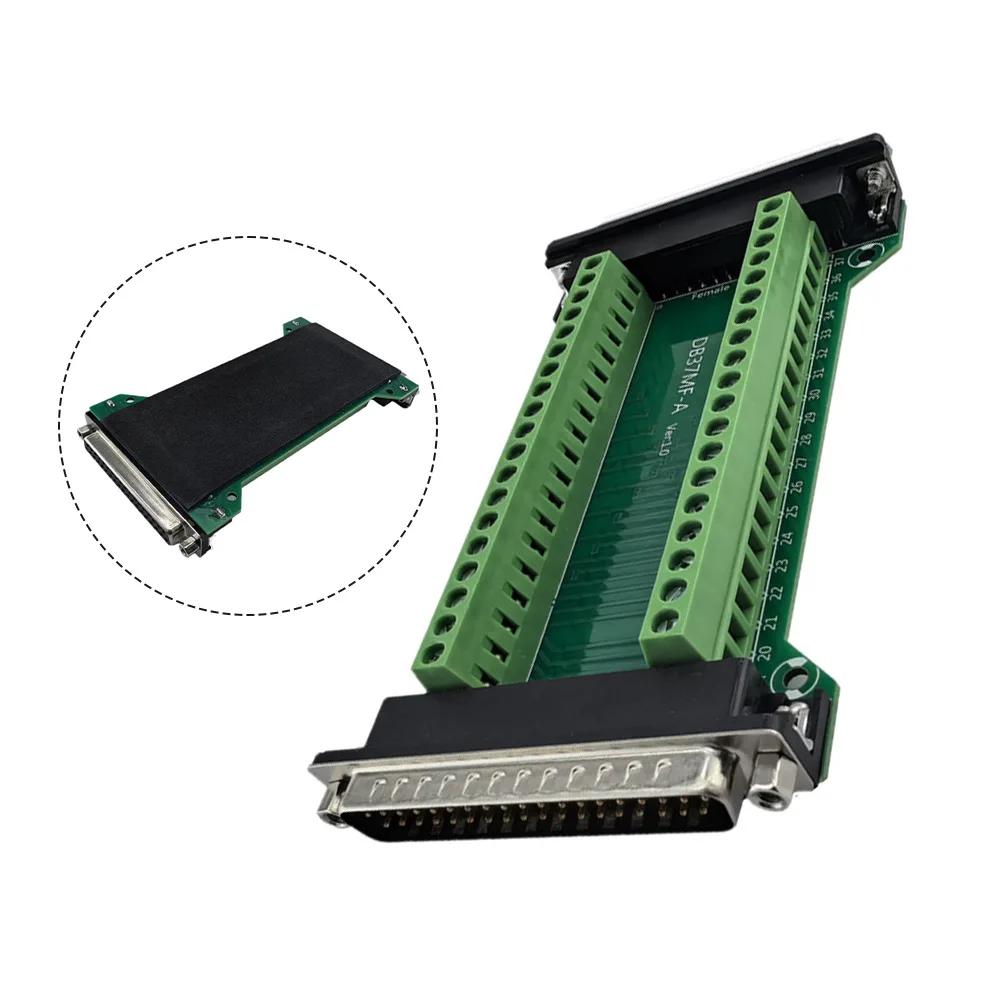 1*DB37MF-A Terminal Block Adapter Solderless Male/Female Connector Adapters Board Terminal Block Adapter Block Replacement Parts