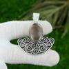Sterling Silver Root Chakra Natural Smoky Quartz New Bezel Anniversary Pendant