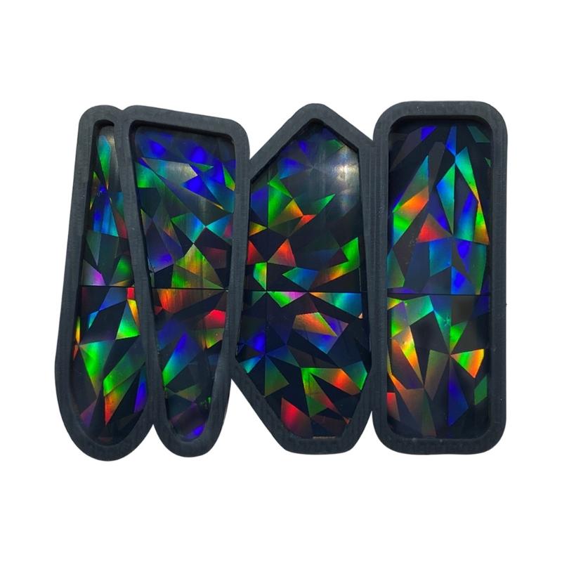 

Barrettes Silicone Molds Geometric Hair Clips Resin Mold Holographics Epoxy Casting Mold for DIY Crafts Jewelry Making