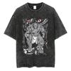 Japonia Anime Mustang Roy Anime Fullmetal Alchemist Manga Graficzny Nadruk Koszulka Męska Damska Harajuku Vintage Sprana Bawełna Luźny Top Letni Nowy T-shirt