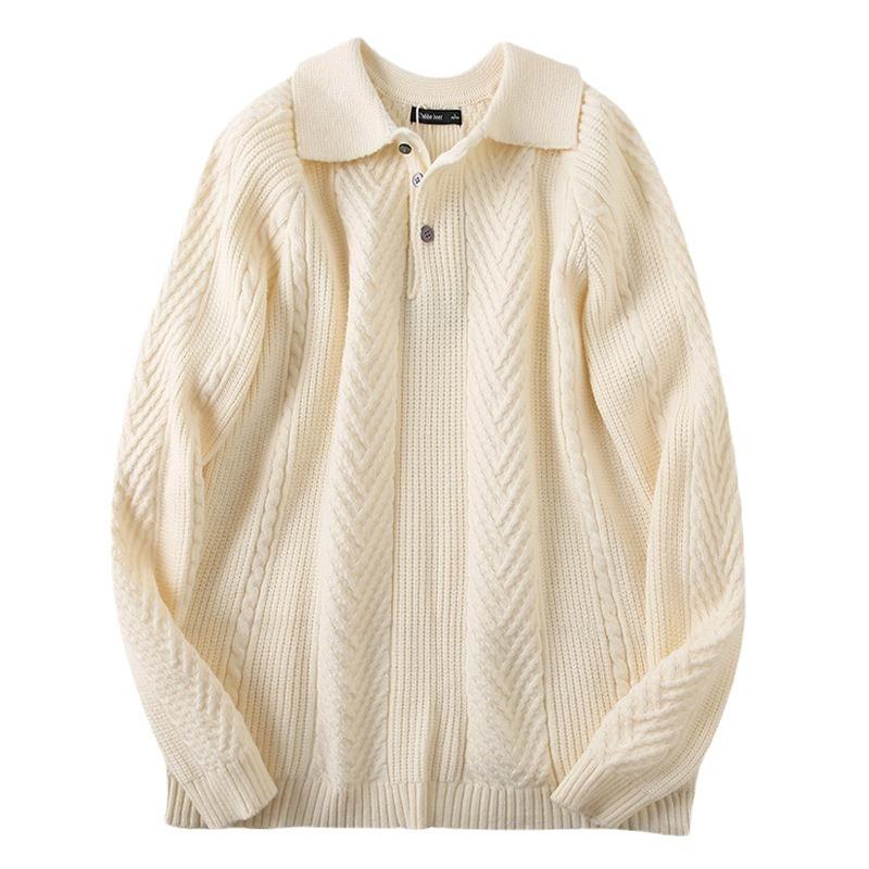 Men's Slim Fit Fashion Collar Knit Sweater