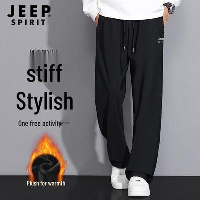 JEEP SPIRIT Men's Casual Straight-Leg Pants