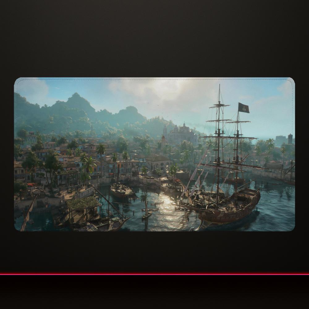 Assassin's Creed Black Flag Mouse Pad Gaming Office Accessories Mousepad Large Game Keyboard Overlock Non-slip Desk Mat Diy