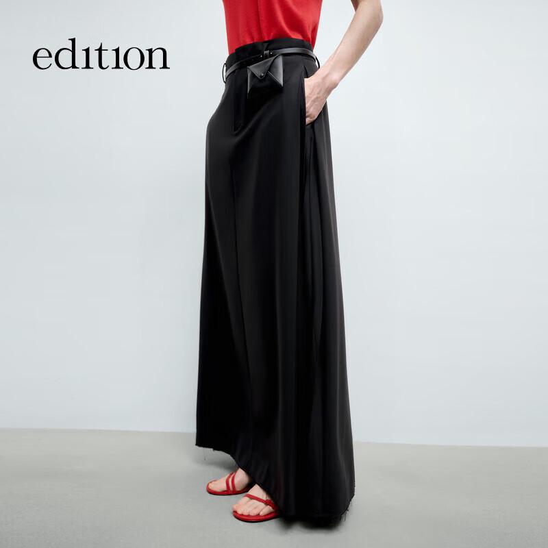 Edition Women s A-Line Wool Blend Midi Skirt XS