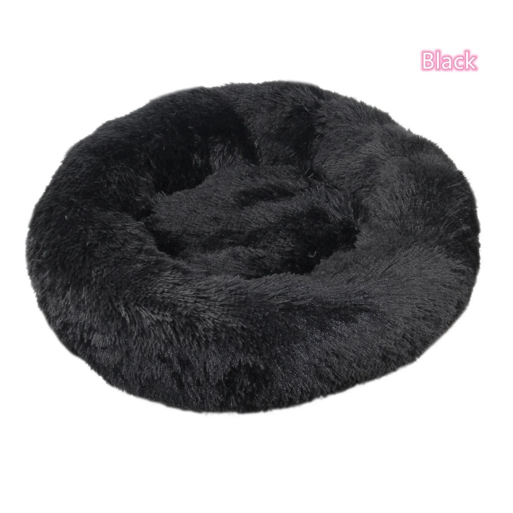 Pătuț extra moale pentru pisică cu păr lung, de pluș, lavabil, pătuț calmant, pătuț gogoașă, artefact confortabil pentru dormit
