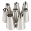 8pcs Piping Nozzles Set Stainless Steel Icing Nozzles Cream Cake Piping Tips For Dessert Biscuit Cup Cake Kitchen Accessories 3