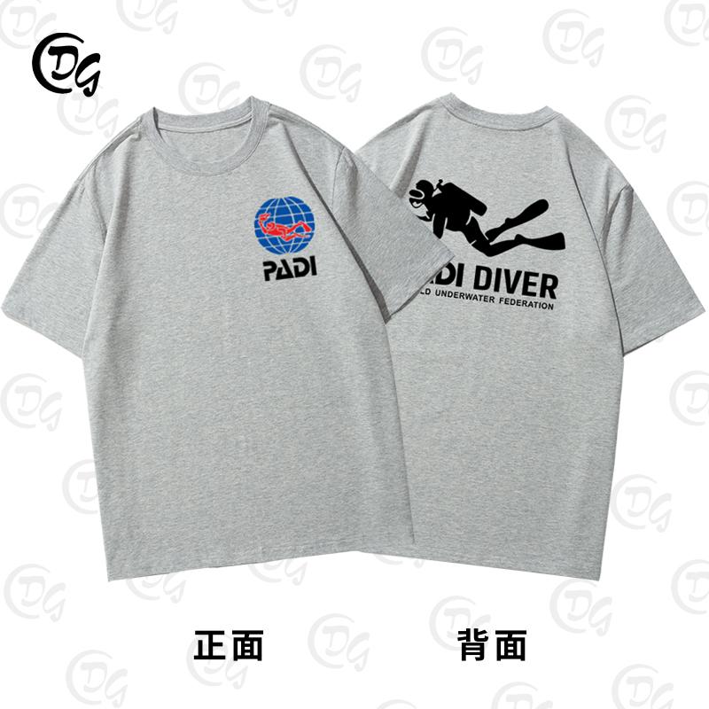 2025 PADI International Association of Professional Diving Instructors Dykare Kortärmad T-shirt Kläder Sommar Fritid
