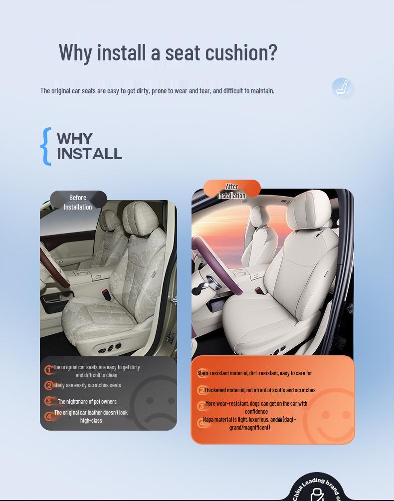 Voyah Zhiyin All-Season Seat Cushion: Universal Car Interior Upgrade, Ventilated Breathable Cover, Essential for Comfort.