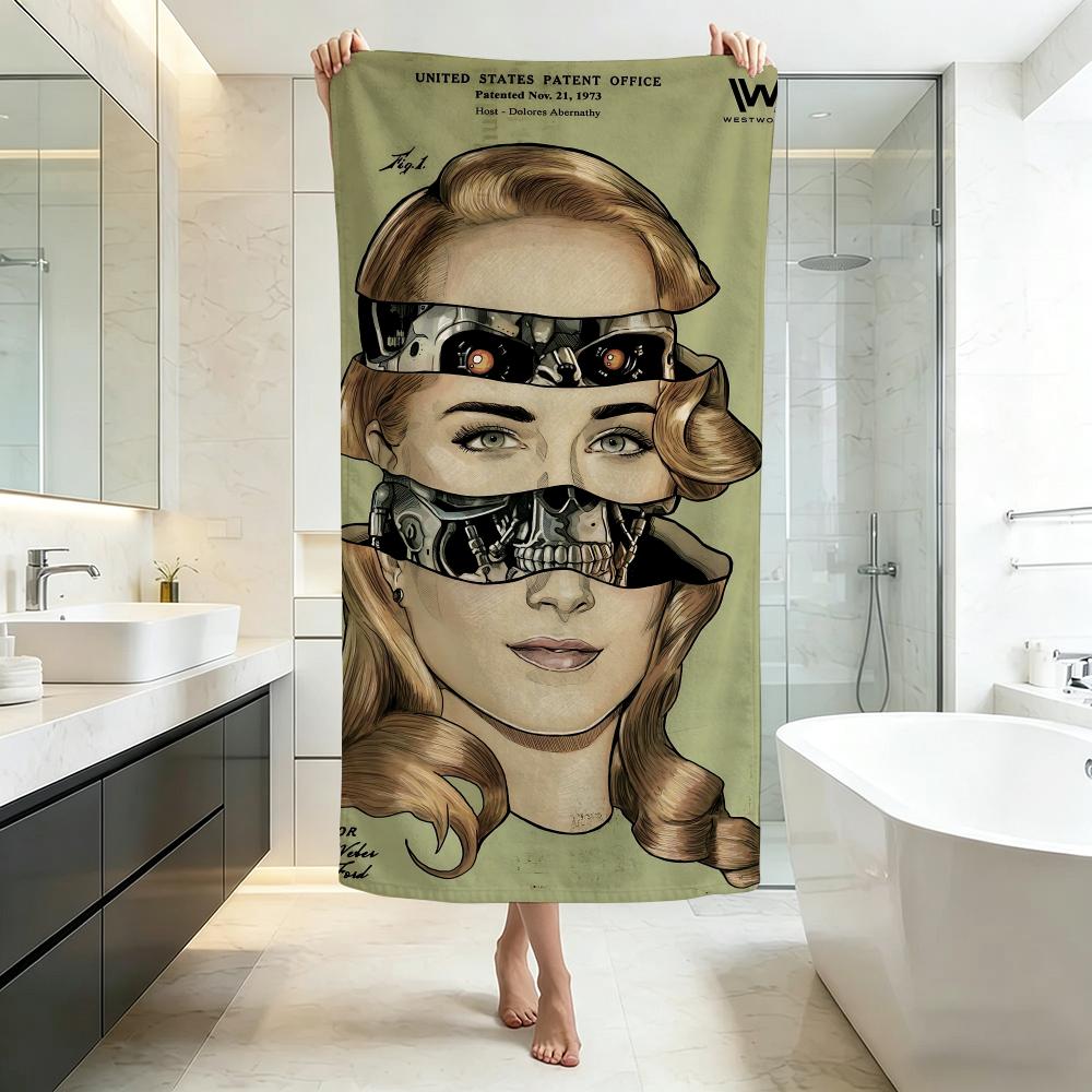 Futuristic-WestworldS Towel Five-Star Hotel Quality Eco-Friendly Ultra Soft Thick Towels & Beach Towels