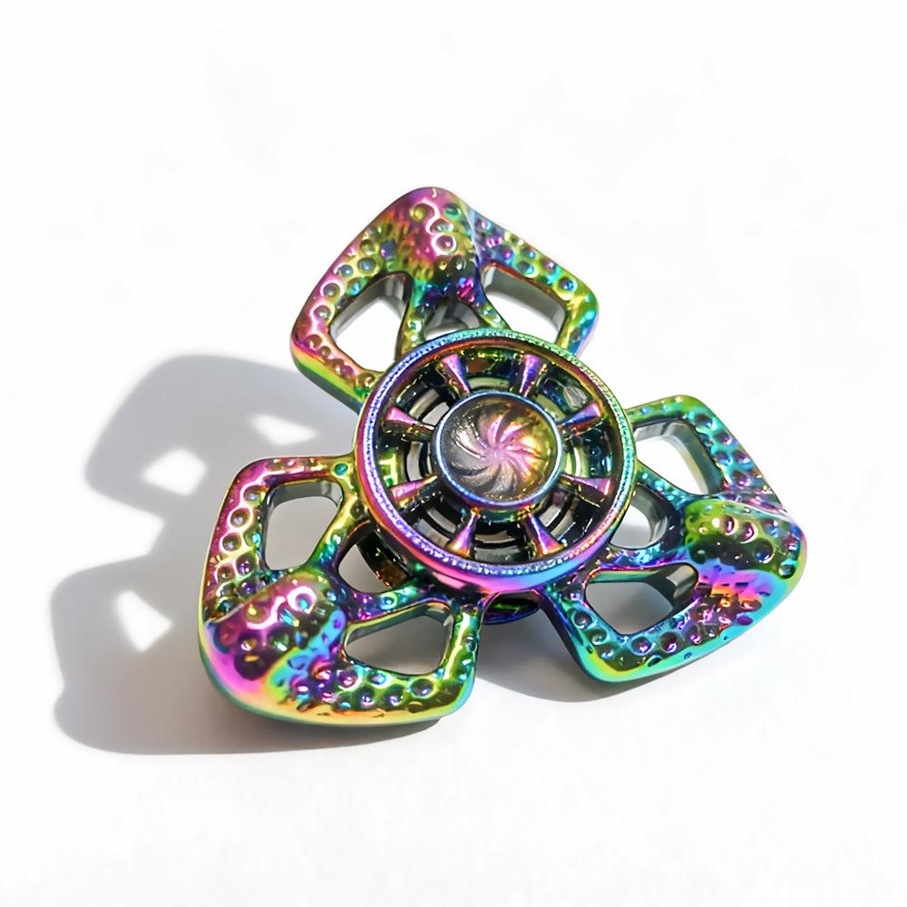 

Personalized Hollow Edc Fidget Spinner - Exquisite Metal Stress Relief Toy Relieve Anxiety - Metal Fidget Spiner Anti Stress Toy різнокольоровий