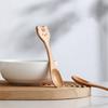 Creative Wooden Cartoon Spoon Small Wooden Spoon Honey Spoon Smooth Wooden Teaspoon Coffee Oval Wooden Spoon