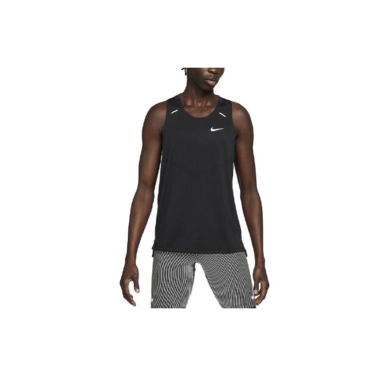 Nike Tank Tops Men's Black Crew Neck Moderate Straight Fit CZ9179-010