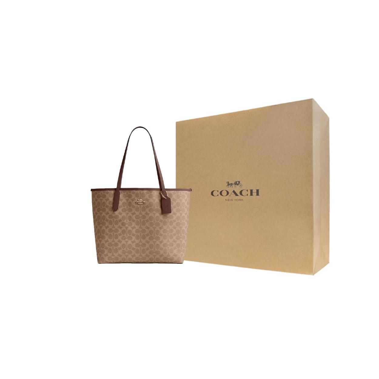 COACH City Artificial Leather Handbag, Shoulder