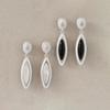 Celebrity Style Oval Shell Slice Dangle Earrings - Elegant and Versatile Fashion Jewelry