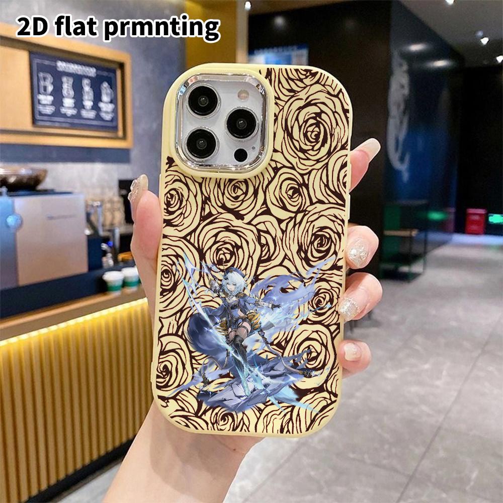 Telefonkasten: 2D-Flachdesign geeignet für iPhone 18 17 16 15 14 13 Pro Schutzhülle, Partner-Stil, Gamer-Girl, Weihnachts- und Halloween-Geschenk