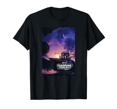 Marvel Guardians of the Galaxy Volume 3 Movie Poster Logo T-Shirt