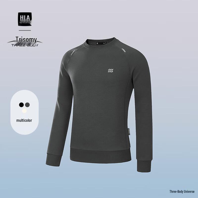 

HLA Men s Three-Body Collaboration Series Round Neck Sweatshirt L
