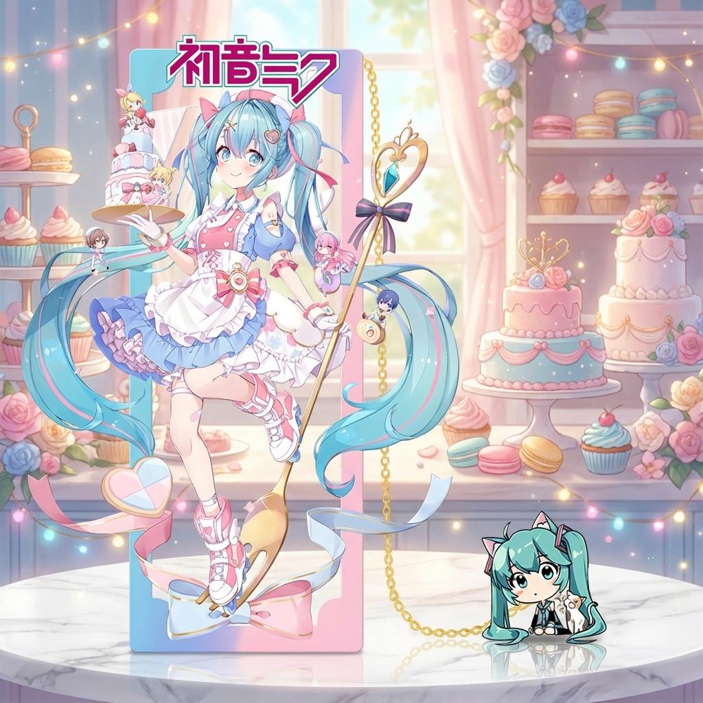 Miku Hatsune Anime Metal Bookmark Stationery Gifts For Fans Future Souvenir Collectible Figure Decoration Office Desk
