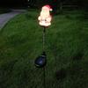 Solar Swinging Gnome Santa Ground Light for Christmas Decorations