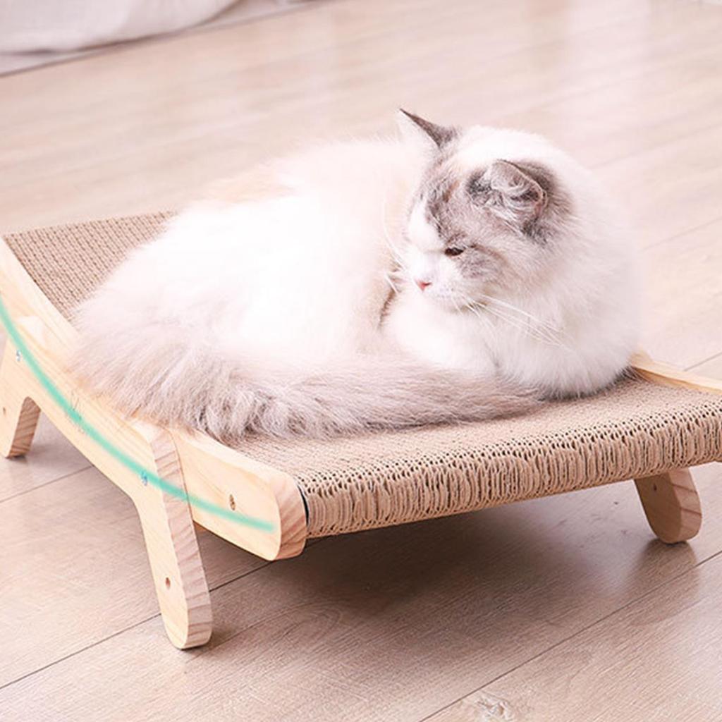 Cat Scratcher Pad Interactive Play Toy Grinding Claw Scraper for Kitty 43.5cmx25cm