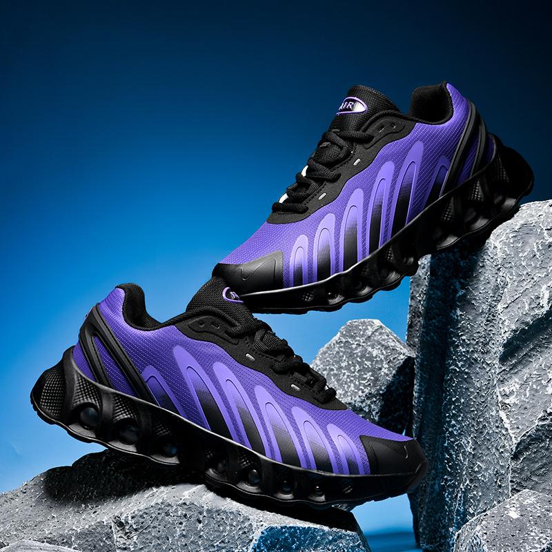 

Men s and Women s Shoes Shock-absorbing Soft Sole Lightweight and Breathable Mesh Casual Shoes Fashionable and Versatile Trendy 46 фиолетовый