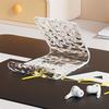 Adjustable Acrylic Phone Holder Glacial Pattern Tablet Stand Minimalist Desk Lazy Bracket for Kitchen Office Bed